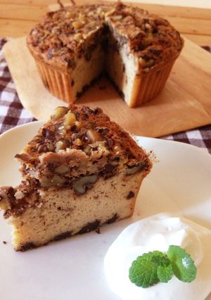 低糖質☆おからのバナナチョコくるみケーキ-レシピのメイン写真