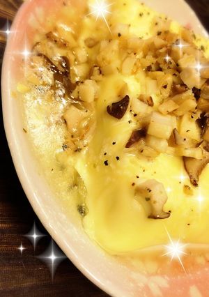 豆腐チーズエリンギ炒め乗せ-レシピのメイン写真