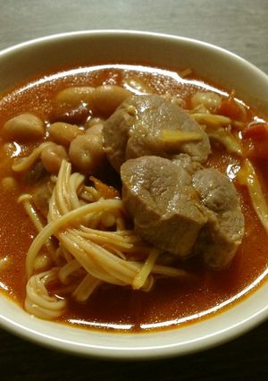 塩漬け豚肉とお豆のトマト煮-レシピのメイン写真