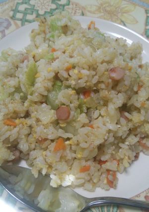 簡単!美味しいレタスチャーハン-レシピのメイン写真