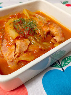 圧力鍋de簡単キャベツのトマト煮♪-レシピのメイン写真