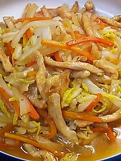 ◇白菜と大根*鶏むね肉の甘酢炒め◇-レシピのメイン写真
