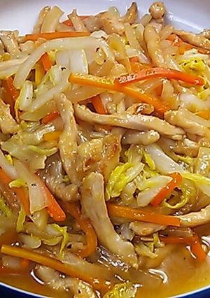 ◇白菜と大根＊鶏むね肉の甘酢炒め◇-レシピのメイン写真