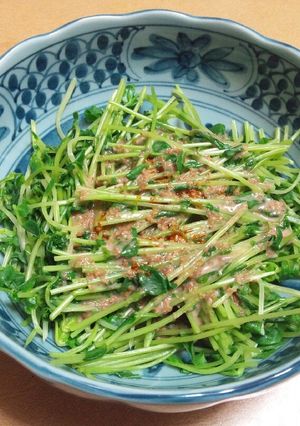 豆苗の温サラダ-レシピのメイン写真