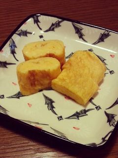 普通のフライパンで☆卵1個の卵焼き-レシピのメイン写真