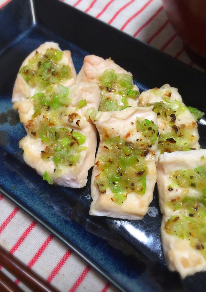 【話題入り】鶏ささみのネギ塩焼き-レシピのメイン写真