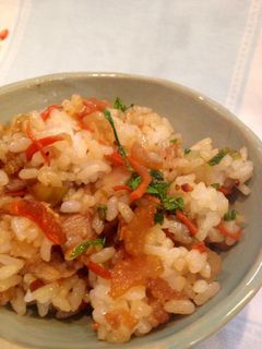 豚こまとセロリ 簡単混ぜ御飯-レシピのメイン写真