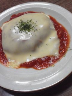 完熟トマトの煮込みハンバーグ-レシピのメイン写真