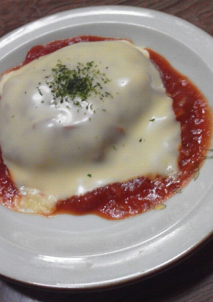 完熟トマトの煮込みハンバーグ-レシピのメイン写真