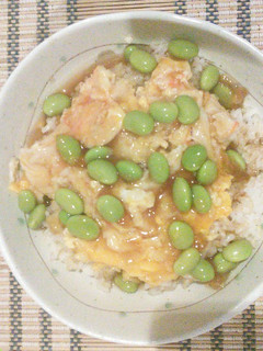 枝豆と蟹入り天津飯-レシピのメイン写真