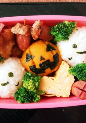 ハロウィンにぴったり！ランタンのキャラ弁-レシピのメイン写真