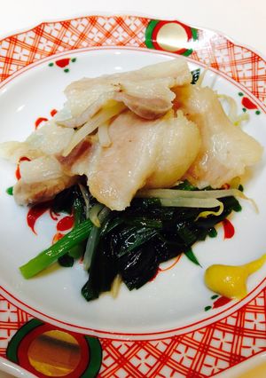 塩豚(豚バラ肉)ともやしとニラの蒸し煮-レシピのメイン写真