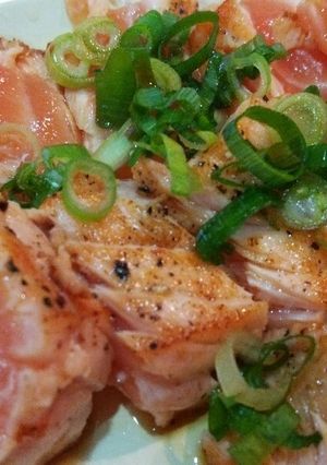 レアサーモンステーキ-レシピのメイン写真
