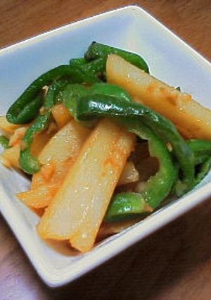 じゃがいもとピーマンのにんにく炒め-レシピのメイン写真