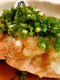 鮭のボイル・おろしポン酢和え-レシピのメイン写真