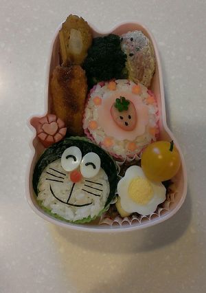 キャラ弁*簡単*ドラえもん*幼稚園お弁当-レシピのメイン写真