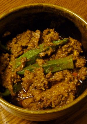 牛挽肉とおくらのカレー-レシピのメイン写真