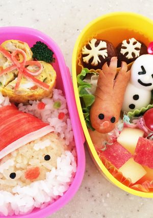 クリスマス☆サンタ☆キャラ弁-レシピのメイン写真