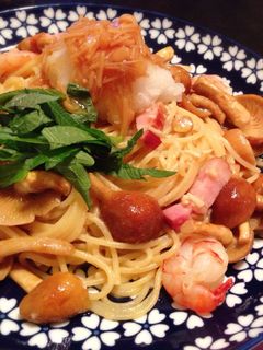 五右衛門風 なめこおろしの和風パスタ-レシピのメイン写真