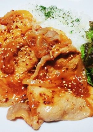 豚肉 生姜マスタード焼き-レシピのメイン写真