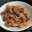 金時豆 玄米ご飯 圧力鍋で