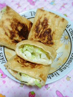 油揚げのハムマヨキャベツ♡-レシピのメイン写真