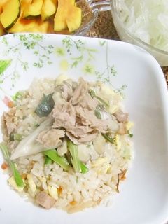 まいたけ・ほうれん草バター炒めかけチャー-レシピのメイン写真