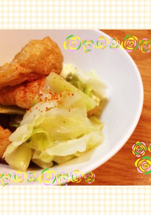油揚げとキャベツのコンソメ煮-レシピのメイン写真