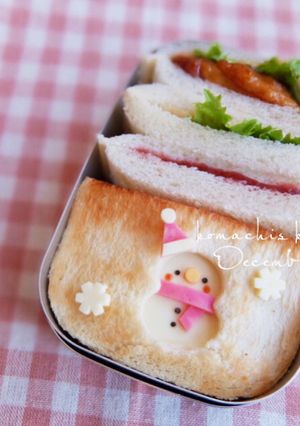 キャラ弁♡雪だるま クリスマス-レシピのメイン写真