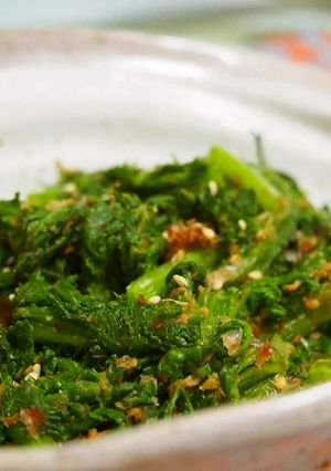 大人の総菜◎わさび菜／からし菜の胡麻和え-レシピのメイン写真