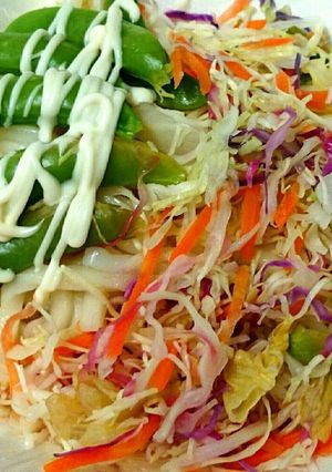 ドレッシングで作る★野菜うどん鍋風-レシピのメイン写真