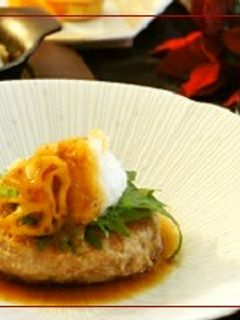 もっちりシャキシャキ蓮根ハンバーグ-レシピのメイン写真
