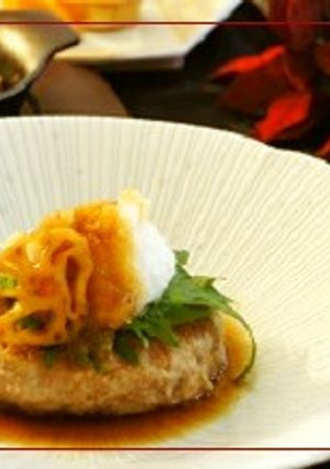 もっちりシャキシャキ蓮根ハンバーグ-レシピのメイン写真