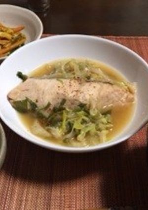 圧力鍋で簡単！鮭と野菜の蒸し煮-レシピのメイン写真