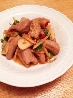 豚モツのピリ辛炒め煮-レシピのメイン写真