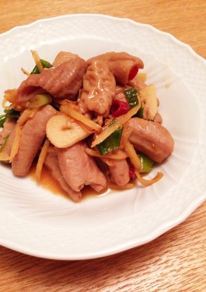 豚モツのピリ辛炒め煮-レシピのメイン写真