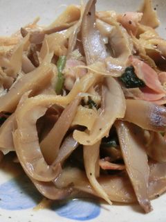 大きいヒラタケの下処理と旨い油炒め-レシピのメイン写真