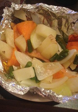 鮭と野菜のホイル焼き-レシピのメイン写真