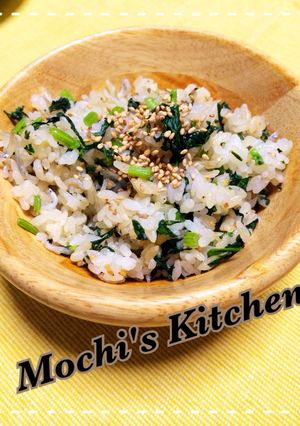 カルシウムたっぷり♪春菊じゃこチャーハン-レシピのメイン写真