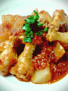 塩こうじで☆大根と鶏肉のトマト煮込み-レシピのメイン写真