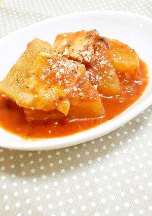 厚切りベーコンと大根のトマトスープ煮込み-レシピのメイン写真