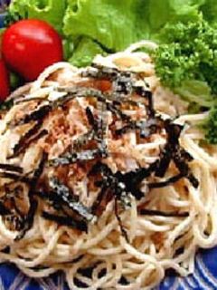 さっぱり!サラダ風 梅風味スパゲティ-レシピのメイン写真