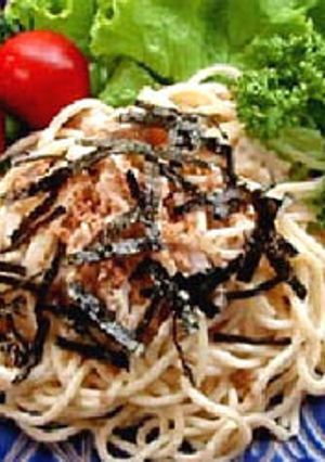さっぱり！サラダ風　梅風味スパゲティ-レシピのメイン写真