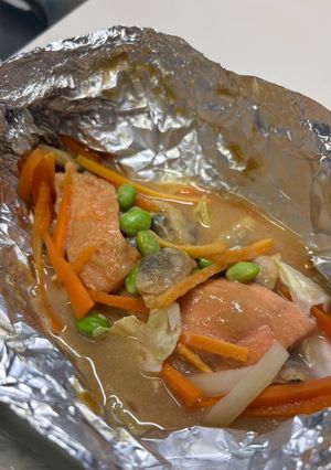 シャケと野菜のホイル焼き-レシピのメイン写真
