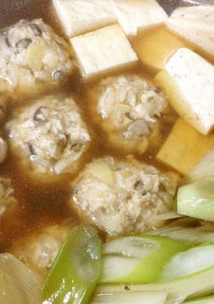 簡単生姜たっぷりご飯入り鶏だんご。-レシピのメイン写真