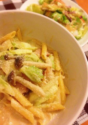 キャベツとベーコンの味噌クリームパスタ-レシピのメイン写真