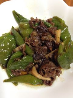 万願寺とうがらしと牛肉の炒め物-レシピのメイン写真