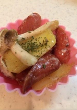 ★簡単★じゃがいもとウインナーマヨ炒め-レシピのメイン写真