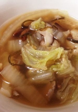 白菜ときのこの昆布汁-レシピのメイン写真