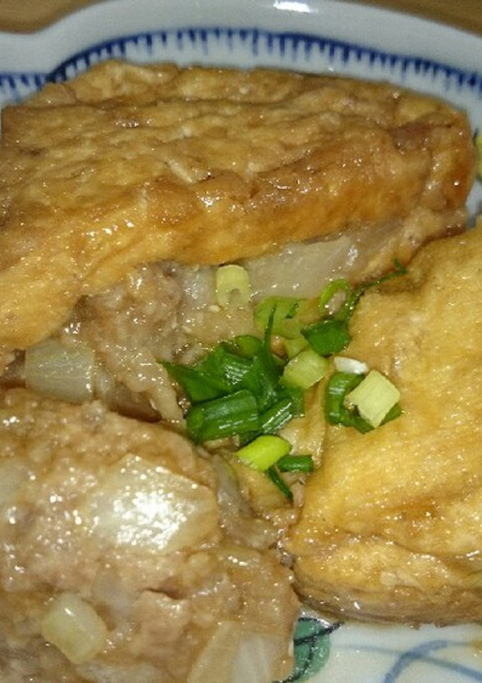 厚揚げの肉詰め-レシピのメイン写真
